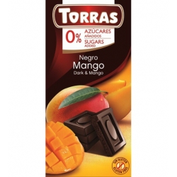Czekolada gorzka z mango b/c b/g 75 g Torras